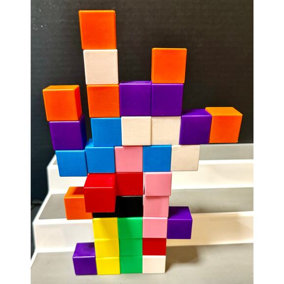 PICASSO-TILES 37 PC Magnetic Building Puzzle Cubes Set for Kids Ages 3+ - Picture 1 of 2